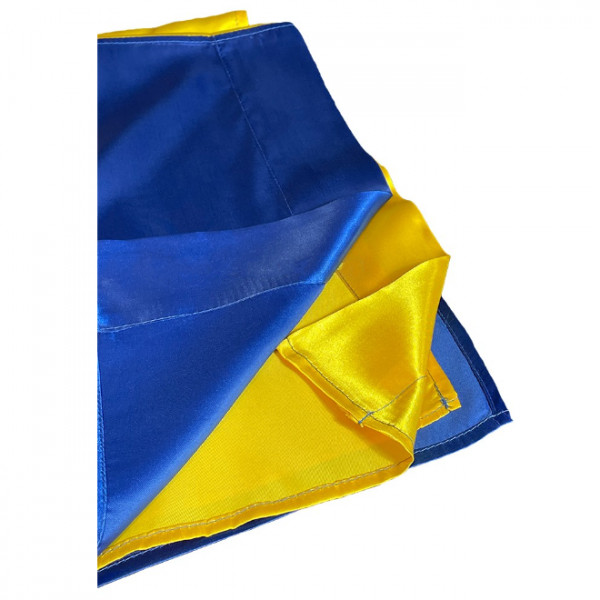 Прапор України великий атласний ЗСУ 20221800 6727 150х95 см
