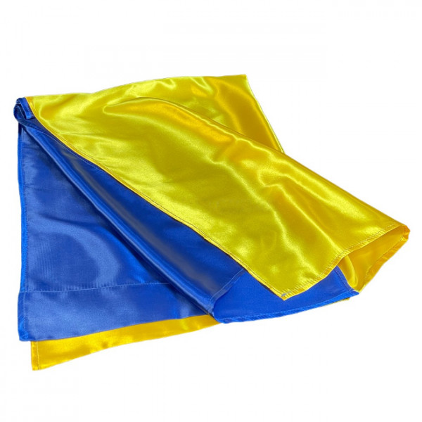 Прапор України великий атласний ЗСУ 20221800 6727 150х95 см