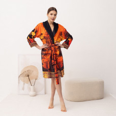 Халат жіночий з плюшевого велюру ексклюзивний Africa 18127 L-XL