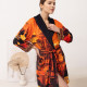 Халат жіночий з плюшевого велюру ексклюзивний Africa 18127 L-XL
