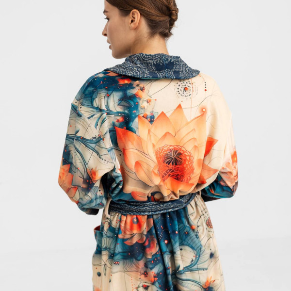 Халат жіночий з плюшевого велюру ексклюзивний Charms 18319 L-XL