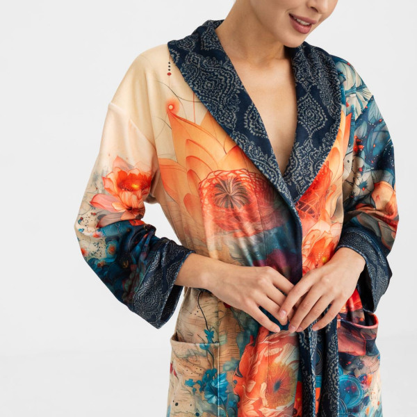 Халат жіночий з плюшевого велюру ексклюзивний Charms 18319 L-XL
