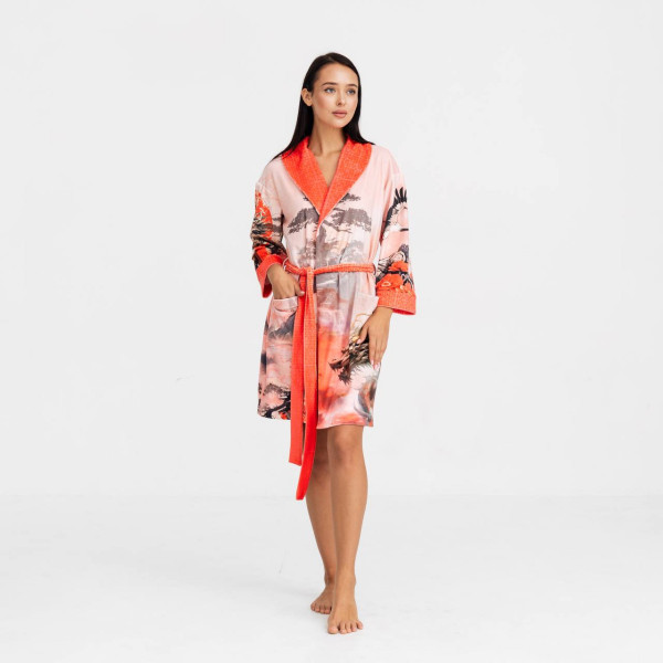 Халат жіночий з плюшевого велюру ексклюзивний Dragon 18327 L-XL