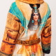 Халат жіночий з плюшевого велюру ексклюзивний Egypt 18364 2XL-3XL