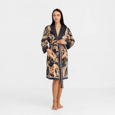 Халат жіночий з плюшевого велюру ексклюзивний Elegance 18272 2XL-3XL