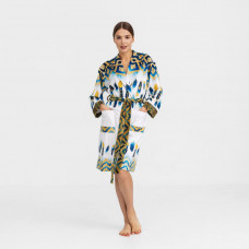 Халат жіночий з плюшевого велюру ексклюзивний Feather 18287 L-XL