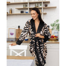 Халат жіночий з плюшевого велюру ексклюзивний Feature 18263 L-XL