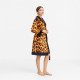 Халат жіночий з плюшевого велюру ексклюзивний Leopard 18276 2XL-3XL