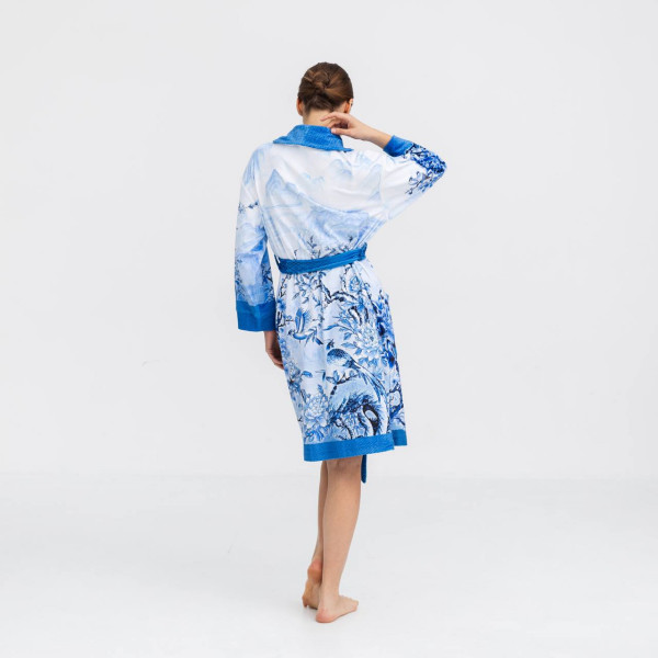 Халат жіночий з плюшевого велюру ексклюзивний Memory 18299 L-XL