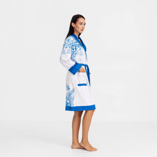 Халат жіночий з плюшевого велюру ексклюзивний Mirami 18295 L-XL