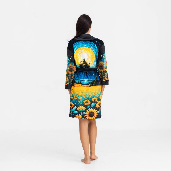 Халат жіночий з плюшевого велюру ексклюзивний Night 18311 L-XL