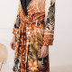 Халат жіночий з плюшевого велюру ексклюзивний Wild Africa 18355 L-XL