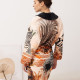 Халат жіночий з плюшевого велюру ексклюзивний Wild Africa 18356 2XL-3XL