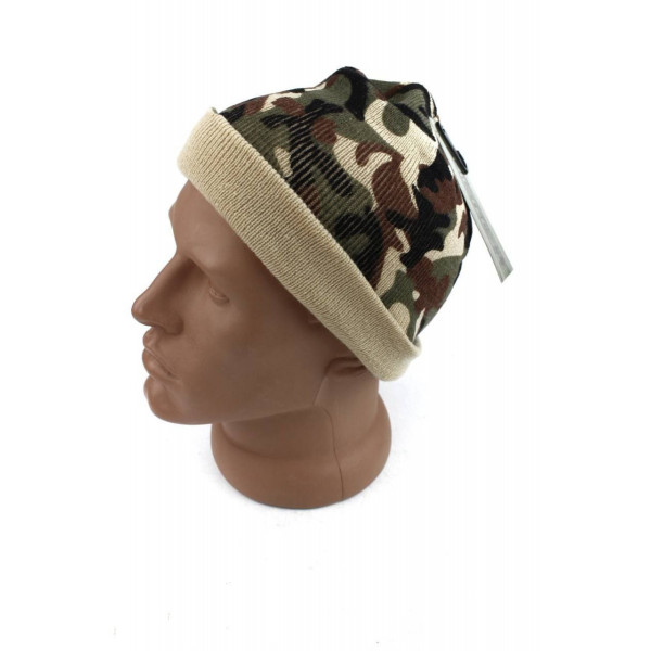 Шапка тактична Beanie Woodland Mil-Tec Німеччина ЗСУ 12138020 8231