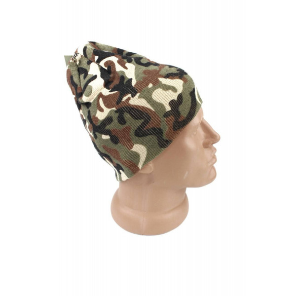 Шапка тактична Beanie Woodland Mil-Tec Німеччина ЗСУ 12138020 8231