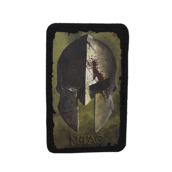 Шеврон на липучках M-Tac Spartan Helmet ЗСУ (ЗСУ) 20222091 9148 олива