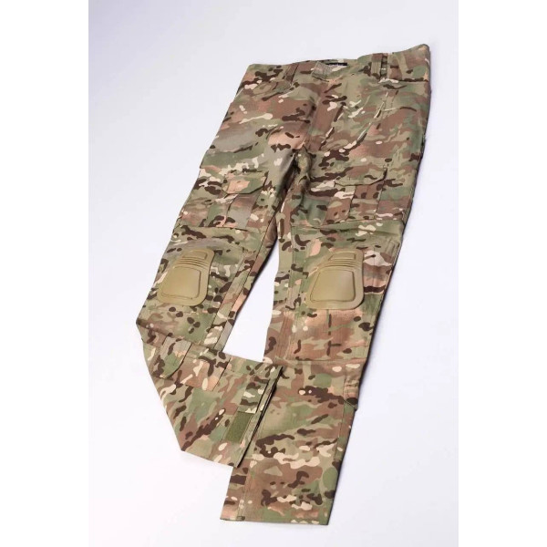Штани тактичні з наколінниками ВСУ (ЗСУ) Мультикам 20222177-XL 9973 XL хакі
