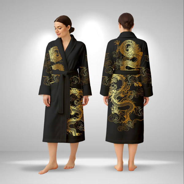 Кімоно жіноче з плюшевого велюру Emperor 29485 2XL