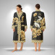 Кімоно жіноче з плюшевого велюру Golden Blossom 29473 2XL