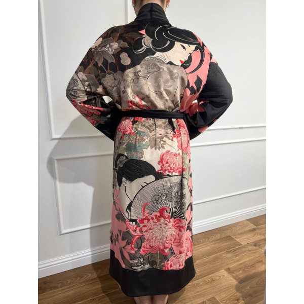 Кімоно жіноче з плюшевого велюру Sakura 29479 2XL