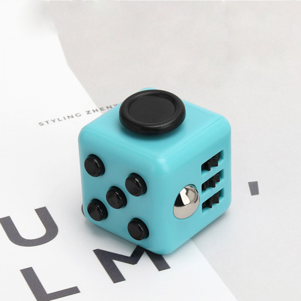Кубик антистрес Fidget Cube 14134 3.5х3.5х4 см блакитний з чорним