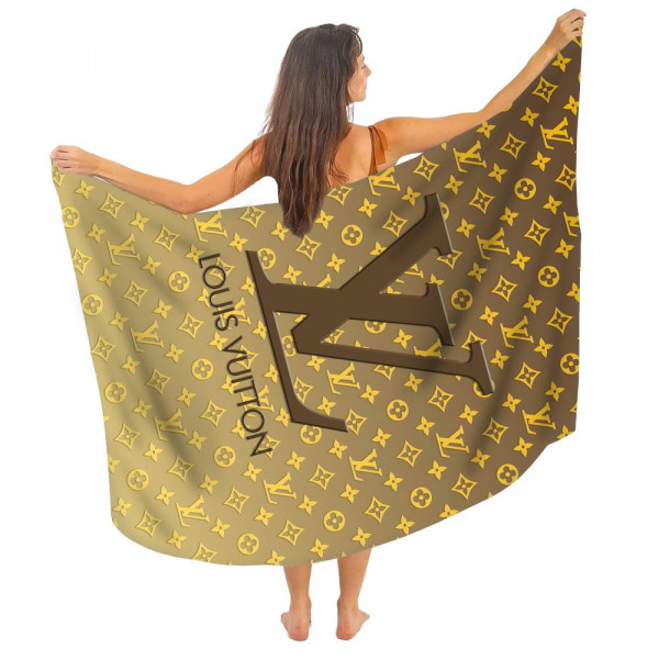Парео пляжне з 3D принтом Golden Luxe 31049 80х150 см