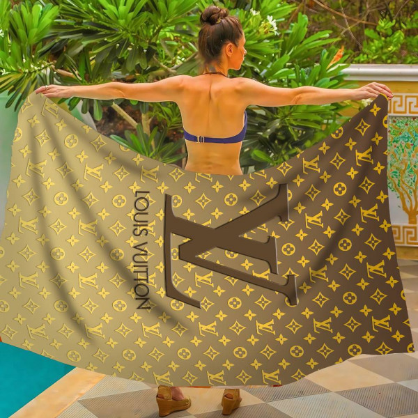 Парео пляжне з 3D принтом Golden Luxe 31050 120х150 см