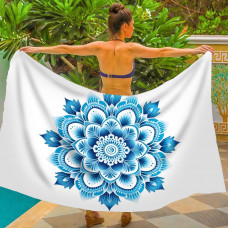 Парео пляжне з 3D принтом Ocean Mandala 31103 80х150 см