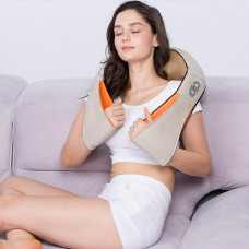 Масажер для шиї та плечей роликовий з функцією обігріву New Massager of Neck Kneading 19123 24 Вт