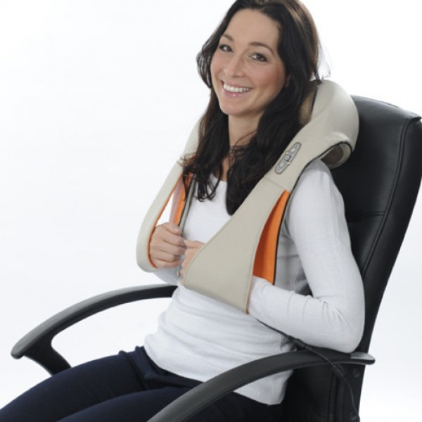 Масажер для шиї та плечей роликовий з функцією обігріву New Massager of Neck Kneading 19123 24 Вт