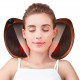 Масажна подушка інфрачервоний роликовий масажер для шиї та спини Massage Pillow 19125 коричнева