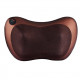 Масажна подушка інфрачервоний роликовий масажер для шиї та спини Massage Pillow 19125 коричнева