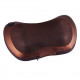 Масажна подушка інфрачервоний роликовий масажер для шиї та спини Massage Pillow 19125 коричнева