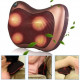 Масажна подушка інфрачервоний роликовий масажер для шиї та спини Massage Pillow 19125 коричнева