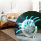 Настільний вентилятор безшумний з підсвічуванням RGB Fan Colorful Desktop 19029 м'ятний