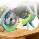 Настільний вентилятор безшумний з підсвічуванням RGB Fan Colorful Desktop 19029 м'ятний