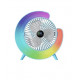 Настільний вентилятор безшумний з підсвічуванням RGB Fan Colorful Desktop 19030 блакитний