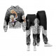 Костюм спортивний худі та штани з 3D принтом Dark One Piece 29029 2XL