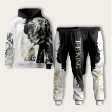 Костюм спортивний худі та штани з 3D принтом King 29414 2XL