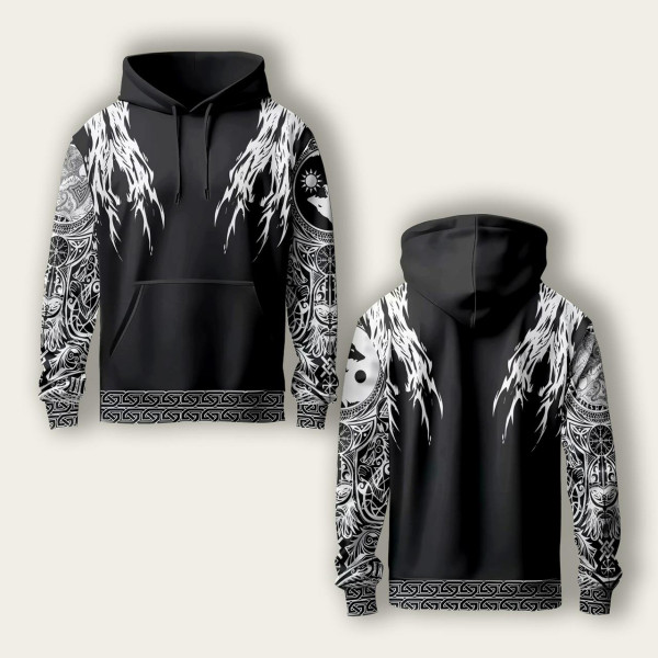 Худі спортивне з 3D принтом Druid's Flow 29441 XL