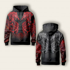 Худі спортивне з 3D принтом Viking Power 29330 2XL