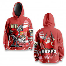 Худі спортивне з 3D принтом HAPPY HOLDAYS 31525 M