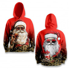 Худі спортивне з 3D принтом Santa Party Vibes 31507 2XL