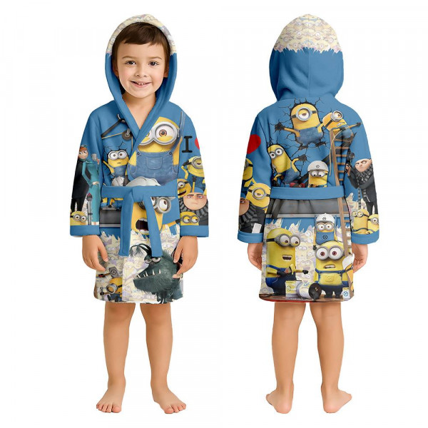 Халат дитячий з плюшевого велюру Minions 31735 134-140 см