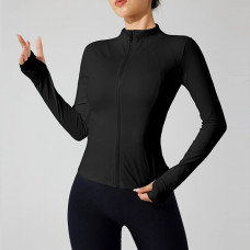 Кофта-zip на блискавці жіноча 19191 XL чорна