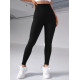 Легінси жіночі в рубчик з пуш-ап 19231 L чорні