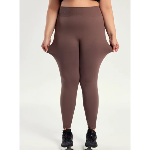 Легінси жіночі з пуш-ап 19244 XL шоколадні