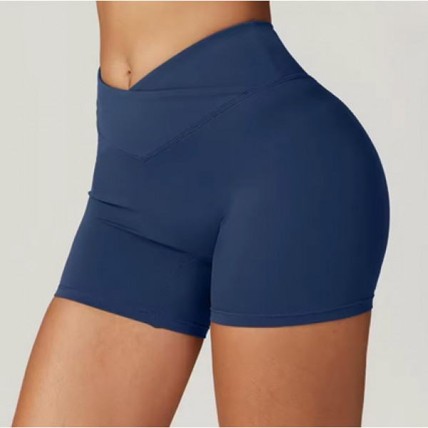 Шорти жіночі спортивні пуш-ап 19168 S сині
