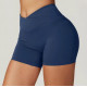 Шорти жіночі спортивні пуш-ап 19168 S сині