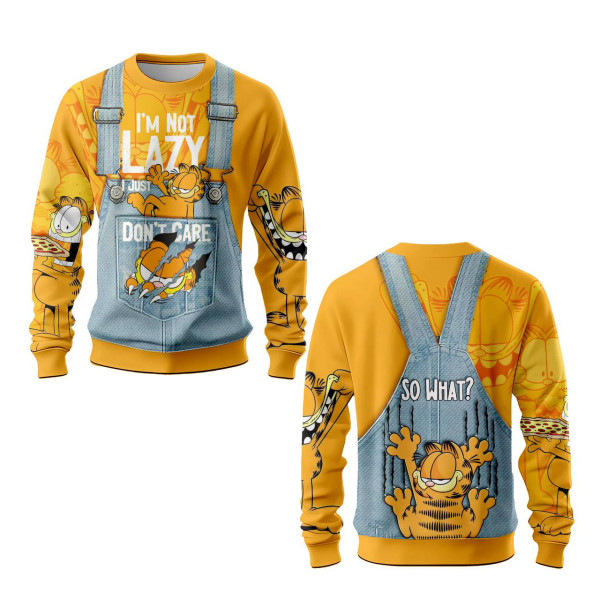Світшот з 3D принтом Lazy Garfield 31598 2XL